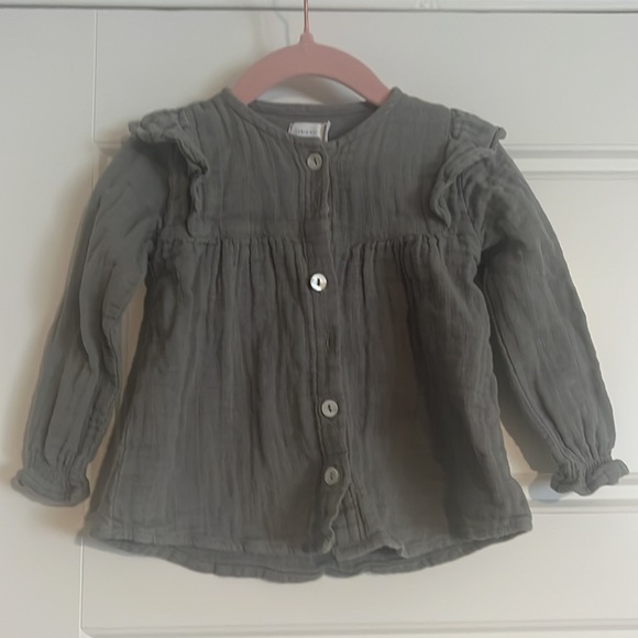 Jamie Kay Other - $5 ADD ON Jamie Kay 6-12M Floral Muslin Blouse Top 12-18M Tunic Linen